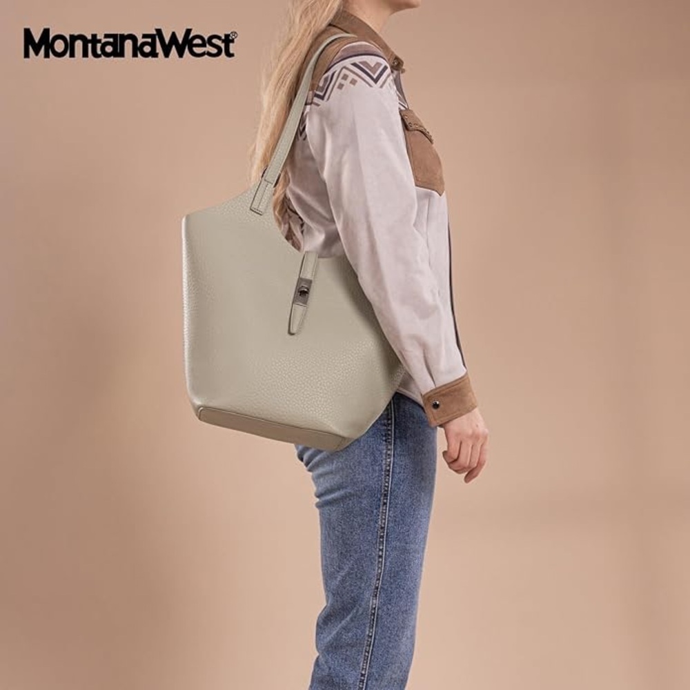 Montana West Hobo Bag with Pouch Green NWT Ships Fast - Picture 2 of 2